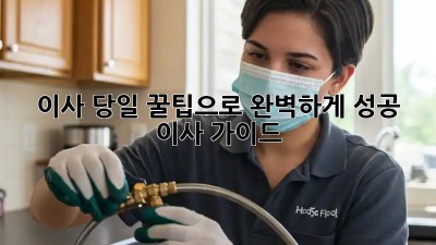 이사 당일, 꿀팁으로 완벽하게! 성공 이사 가이드